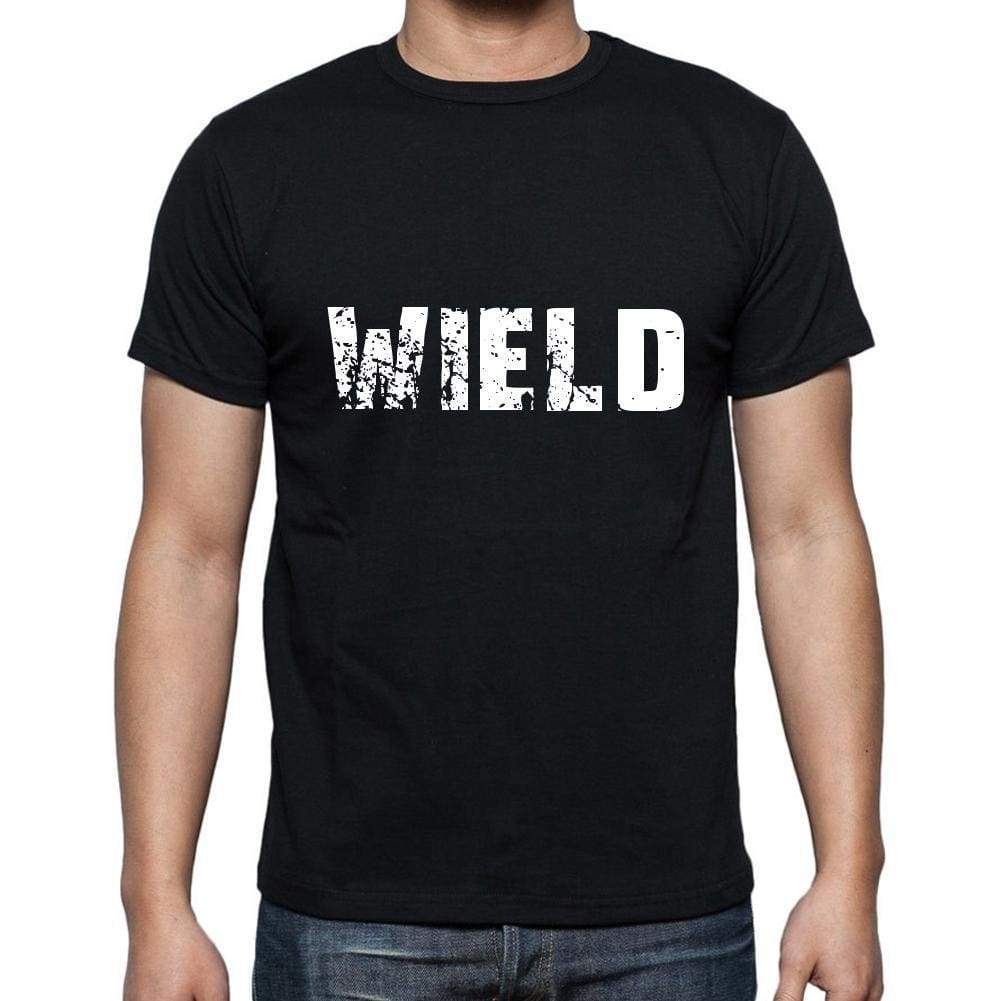 wield Men's Short Sleeve Round Neck T-shirt , 5 letters Black , word 00006 - Ultrabasic
