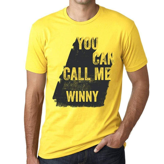 Winny You Can Call Me Winny Mens T Shirt Yellow Birthday Gift 00537 - Yellow / Xs - Casual